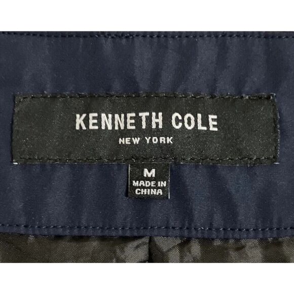Kenneth Cole New York G3 Blue Windbreaker Style Jacket Designer Mens US Medium - Picture 10 of 15